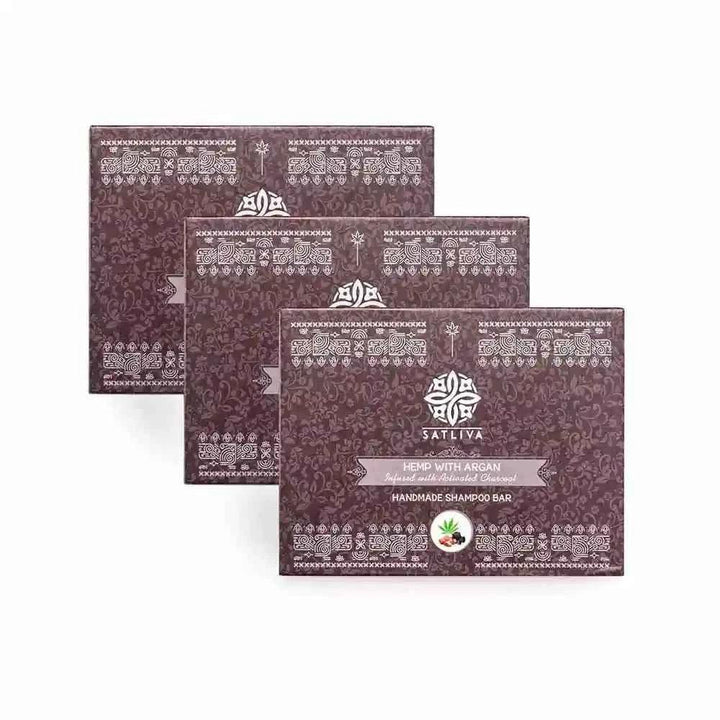 Hemp with Argan and Activated Charcoal Shampoo Bar 2x HairCare