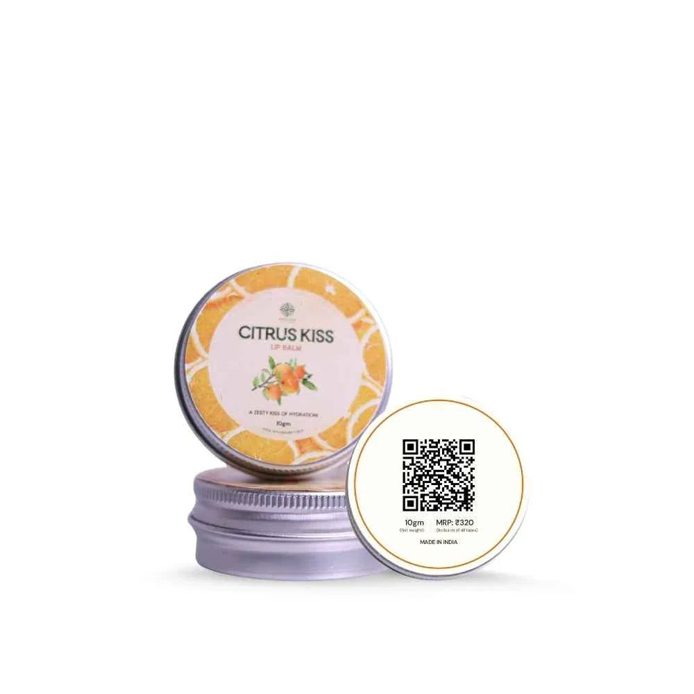 Citrus Kiss Lip Balm | Natural Care for lips- Smile 24 Hrs