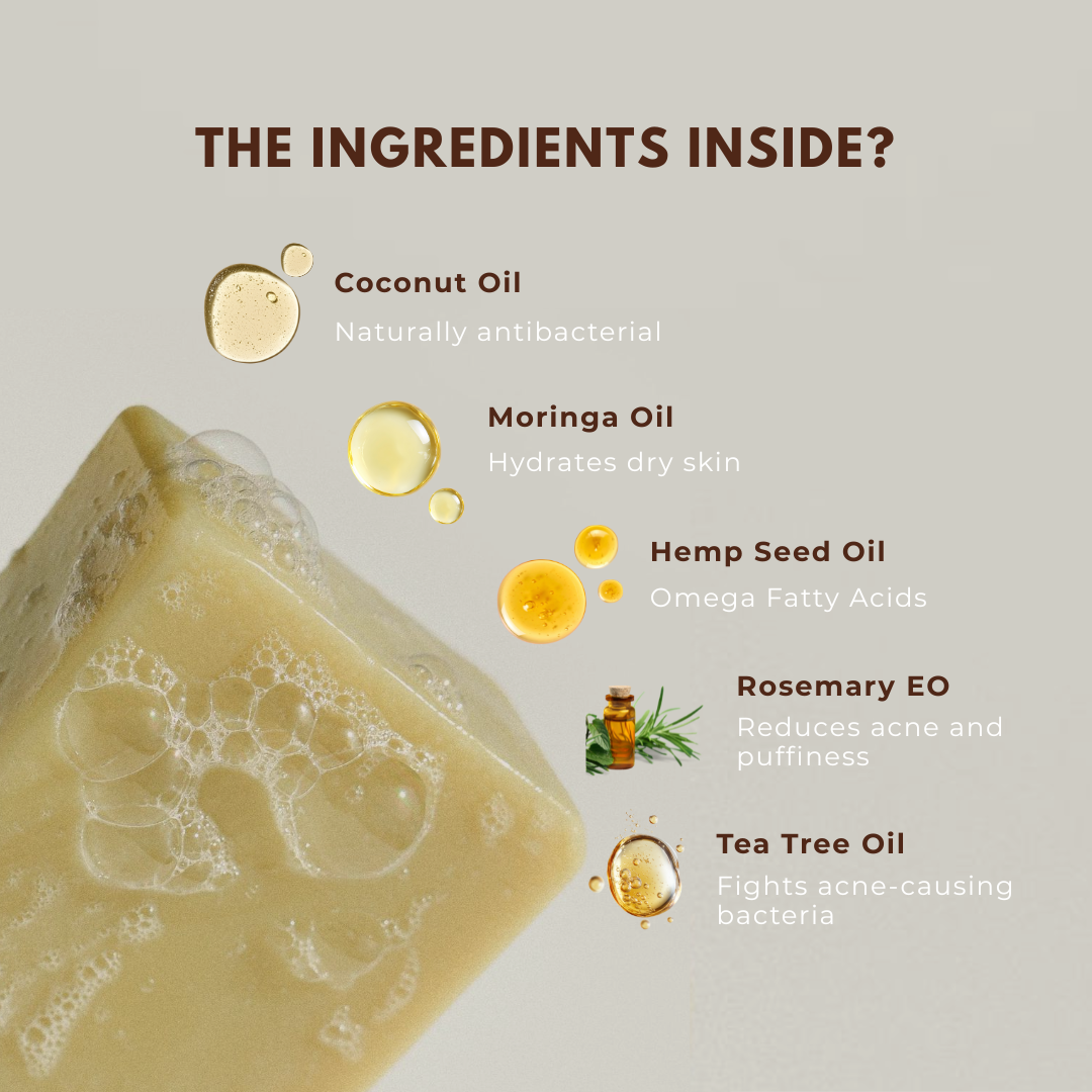 Hemp With Moringa soap bar