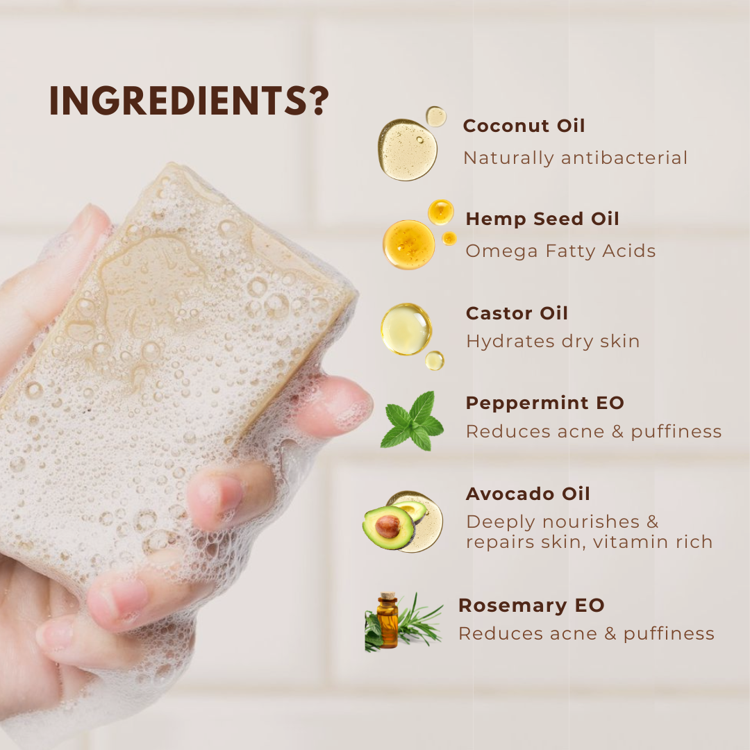 Hemp With Avocado soap bar