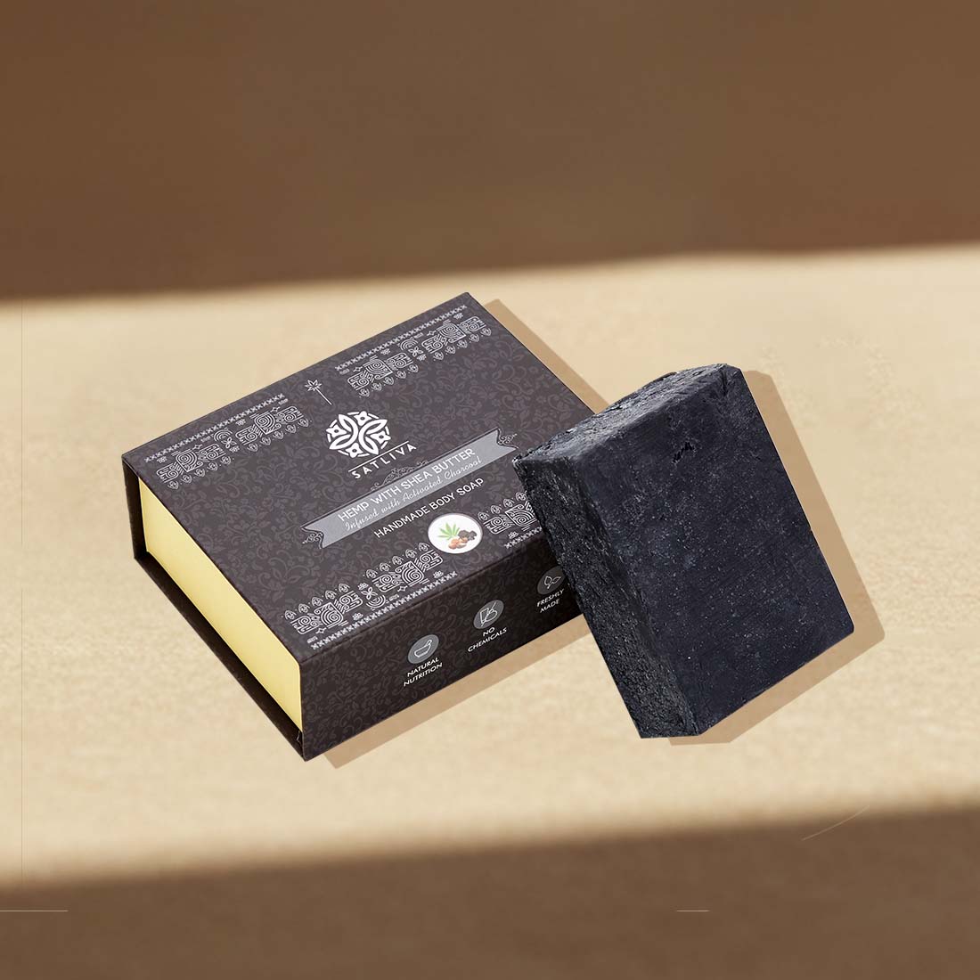 Hemp With Shea Butter and Activated Charcoal soap bar